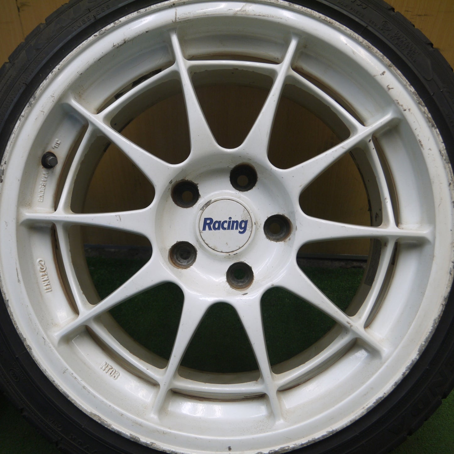*送料無料* 2本価格★Racing ENKEI NT03 215/45R17 ケンダ ラジアル カイザー 17インチ エンケイ PCD114.3/5H★4030608Hノ