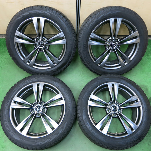 *送料無料*センサー付！バリ溝！19年！キレイ！9.5分★レクサス 等 235/55R20 スタッドレス ヨコハマ アイスガード G075 社外 アルミ 20インチ PCD114.3/5H★3102107イス