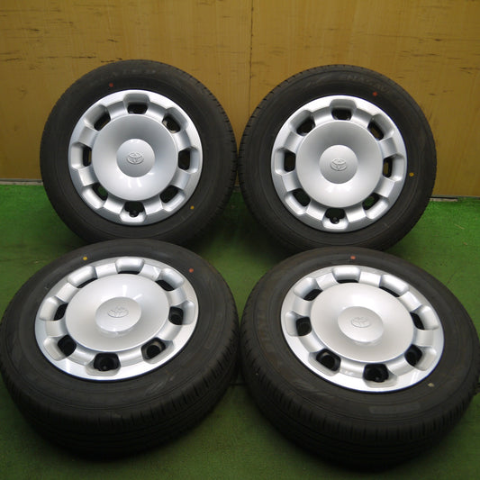 *送料無料* バリ溝！23年！キレイ！9分★トヨタ 10系 シエンタ 純正 スチール 185/65R15 ダンロップ エナセーブ EC300+ 15インチ PCD100/5H★4020610Hノ