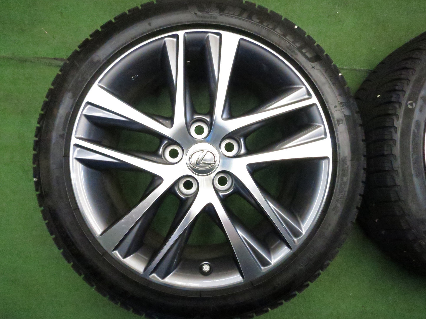 [送料無料]バリ溝！19年！キレイ！9分★レクサス IS300h バージョンL 後期 純正 225/45R17 スタッドレス ミシュラン X-ICE3+ 17インチ PCD114.3/5H★3020312Hス