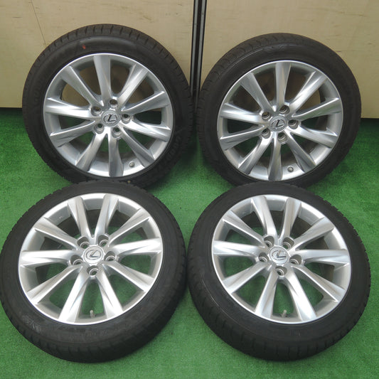 *送料無料*バリ溝！21年！キレイ！9.5分以上★レクサス IS300h 純正 225/45R17 スタッドレス グッドイヤー アイスナビ8 アイスナビ6 PCD114.3/5H★3112002SYス