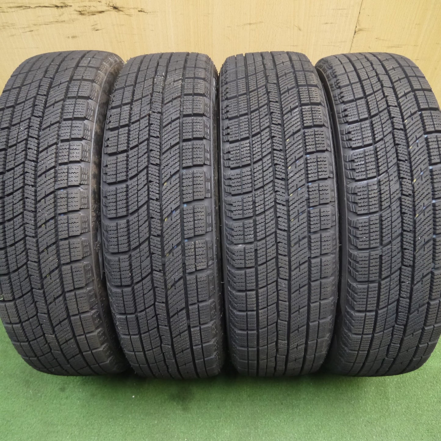 [送料無料]バリ溝！21年！綺麗！ほぼ10分★スタッドレス 155/65R14 ナンカン アイスアクティバ AW-1 Verthandi ヴェルザンディ 14インチ PCD100/4H★3071504KAス