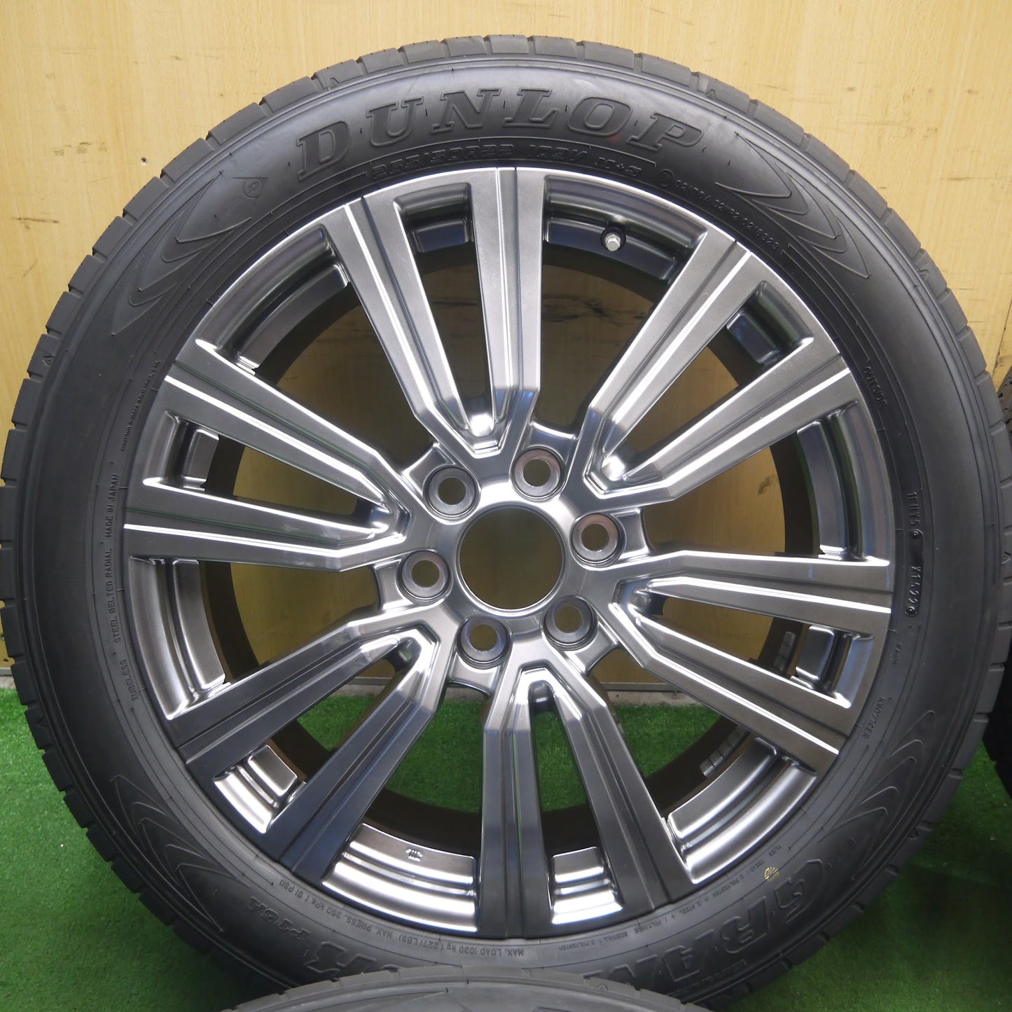 [送料無料]新車外し！22年★レクサス LX600 EXECUTIVE 純正 BBS製 TY035 265/50R22 ダンロップ グラントレック PT5A 22インチ PCD139.7/6H★3061405クノ