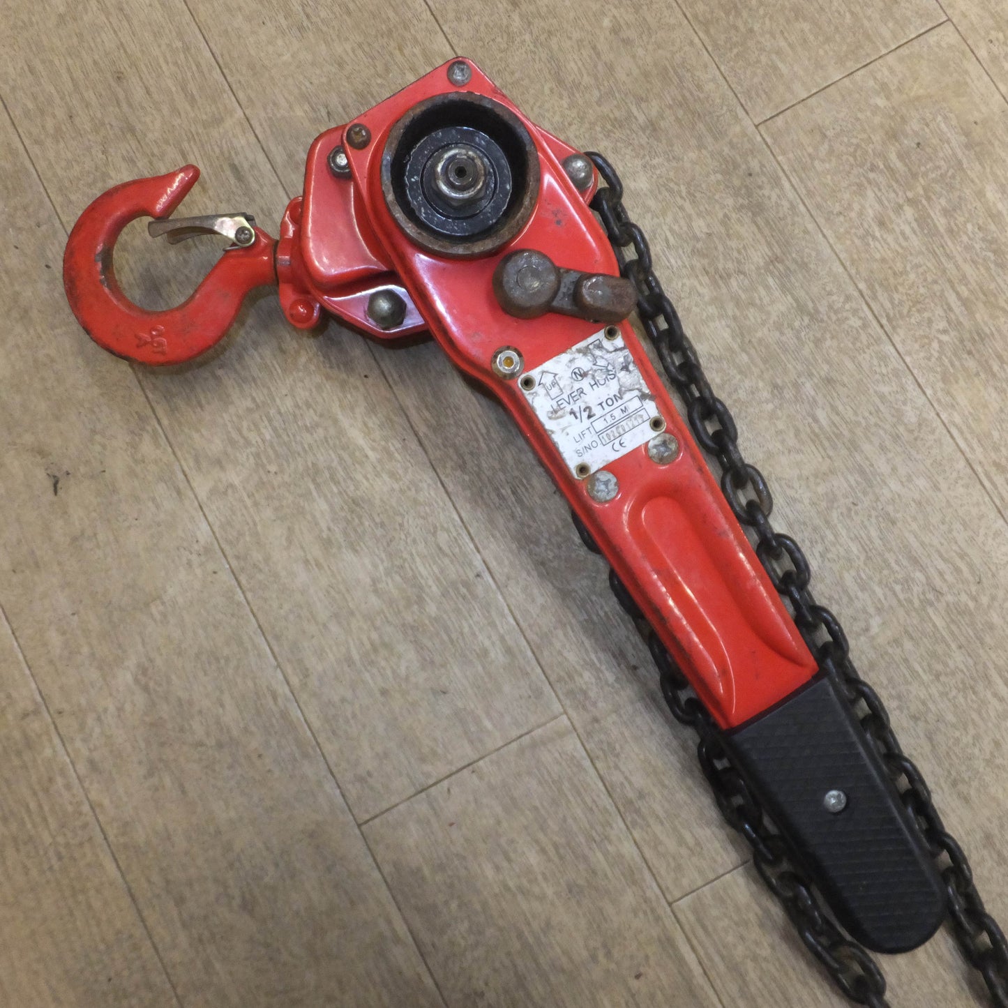 [送料無料]★レバーホイスト LEVER HOIST 1/2TON LIFT 1.5M(3)★