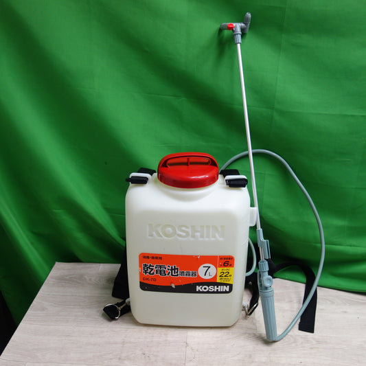 [送料無料] キレイ☆KOSHIN 工進 消毒・除草用 乾電池 噴霧器 DK-7D 7L☆1