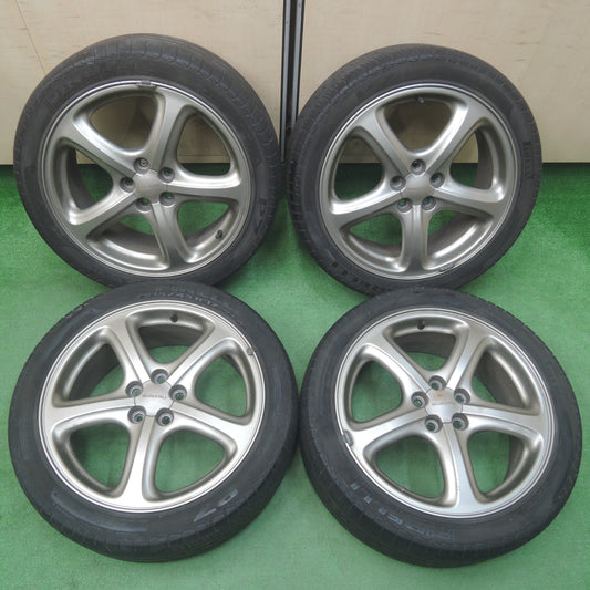 *送料無料* 4本価格★スバル BH系 レガシィ 純正 215/45R17 ピレリ P7 17インチ PCD100/5H★4020902SYノ