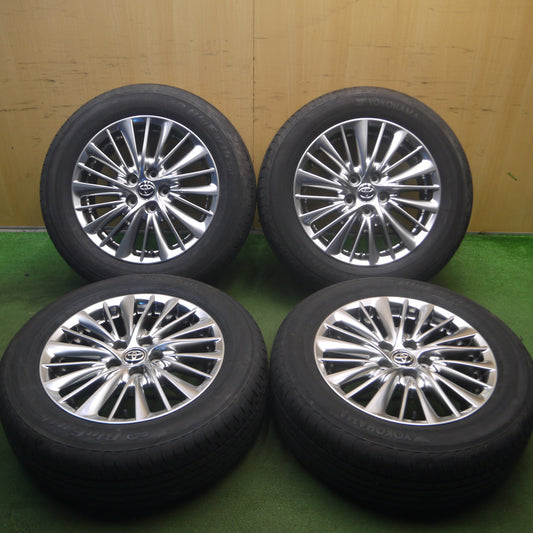 *送料無料* ほぼ新車外し!20年★トヨタ 30系 アルファード ヴェルファイア 純正 225/60R17 ヨコハマ ブルーアース E51 E51A PCD114.3/5H★4020904Hノ
