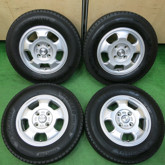*送料無料*バリ溝!キレイ!9.5分★スタッドレス 165/80R14 91/90N ヨコハマ アイスガード iG91 VICENTE ビセンテ 14インチ PCD114.3/4H★3122506イス