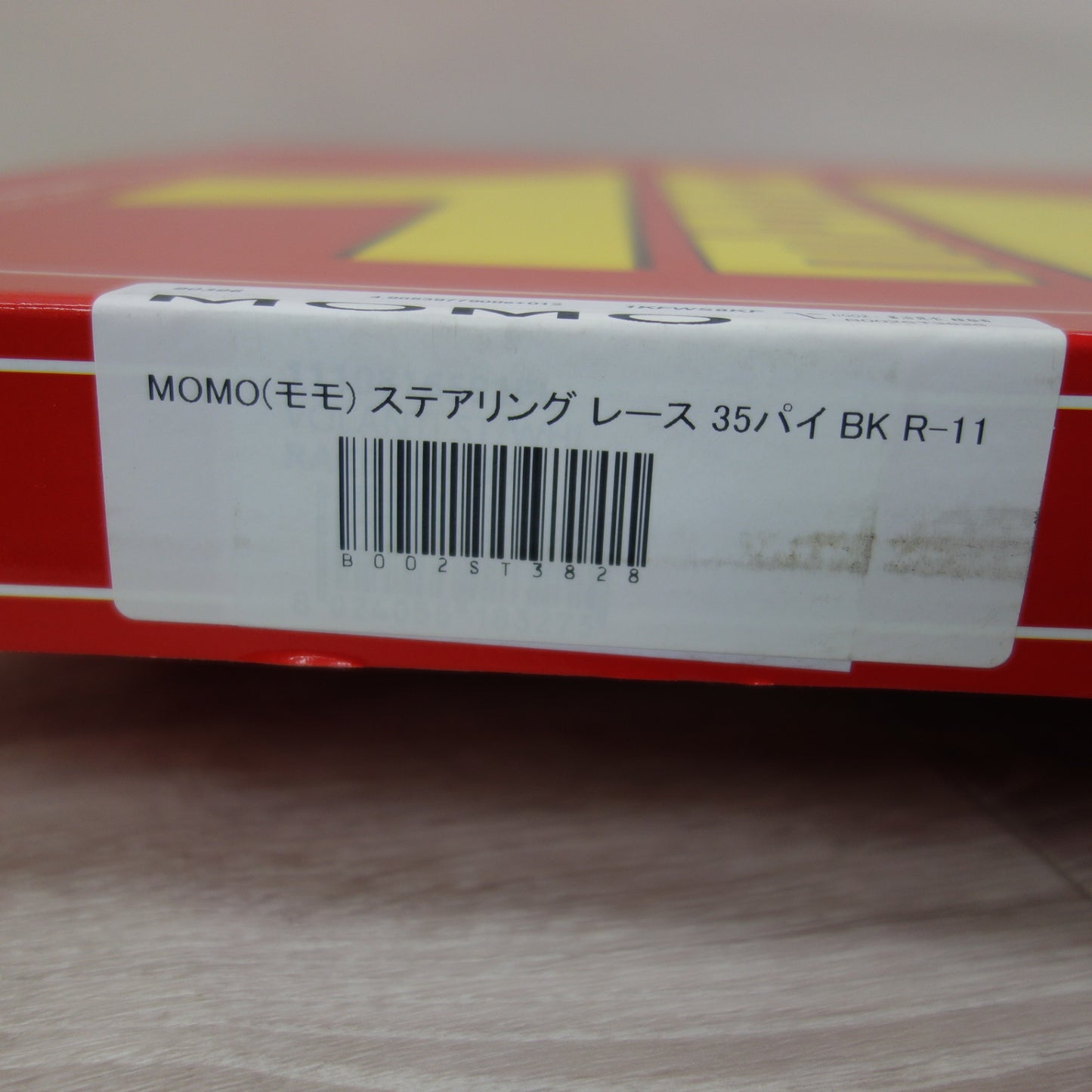 [送料無料] 美品☆MOMO モモ ステアリング ハンドル レース 350mm R-11 35パイ BK☆
