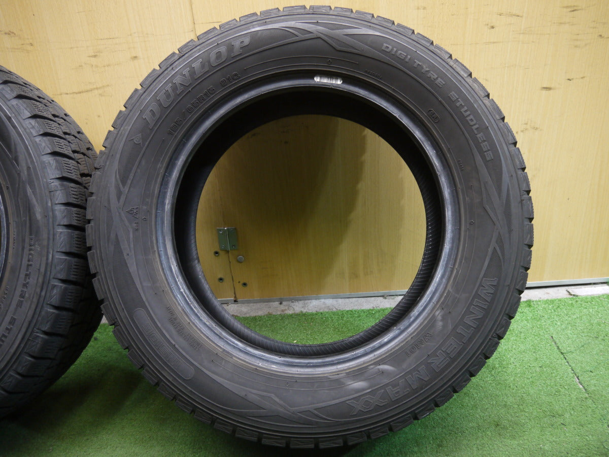 [送料無料]4本価格！18年★スタッドレス 195/65R15 ダンロップ ウインターマックス WM01 タイヤ 15インチ プリウス ノア ヴォクシー 等★2070212ヤスタ