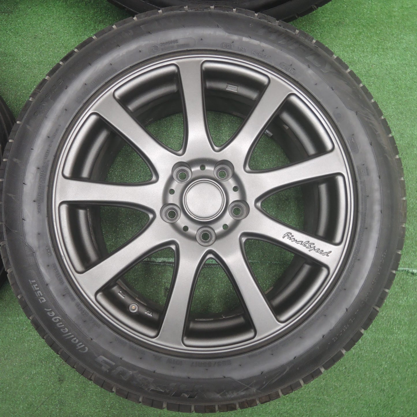 [送料無料]キレイ★Final Speed 225/55R17 ハイフライ HF805 ファイナルスピード 17インチ PCD114.3/5H★3110709SYノ