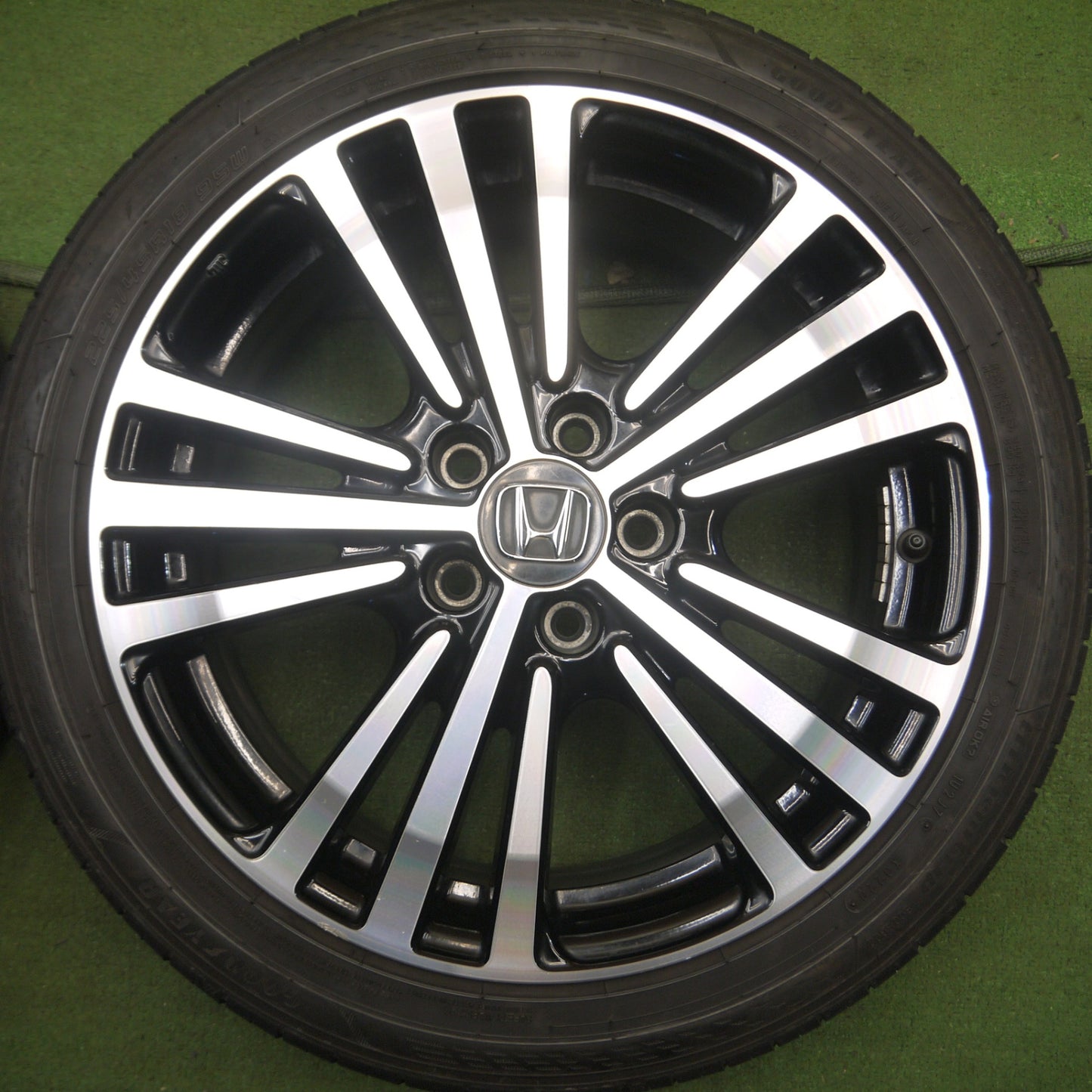 *送料無料* バリ溝！20年！8.5分★ホンダ RC オデッセイ アブソルート 純正 225/45R18 グッドイヤー EfficientGrip ECO EG02 PCD114.3/5H★4030409Hノ