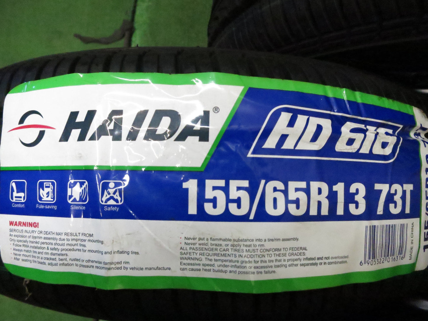 [送料無料]タイヤ 未使用★155/65R13 ハイダ HD616 スチール ホイール 13インチ PCD100/4H★3013101Hノ
