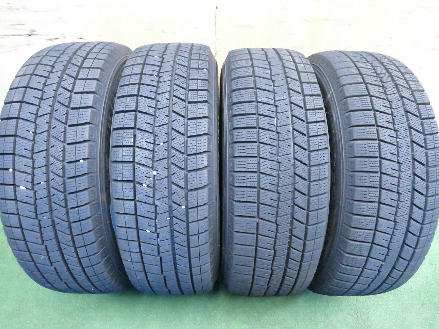 [送料無料]バリ溝！21年！キレイ！9.5分以上★スタッドレス 195/65R15 ダンロップ ウインターマックス03 JENEIGE 15インチ PCD114.3/5H★3013107Hス