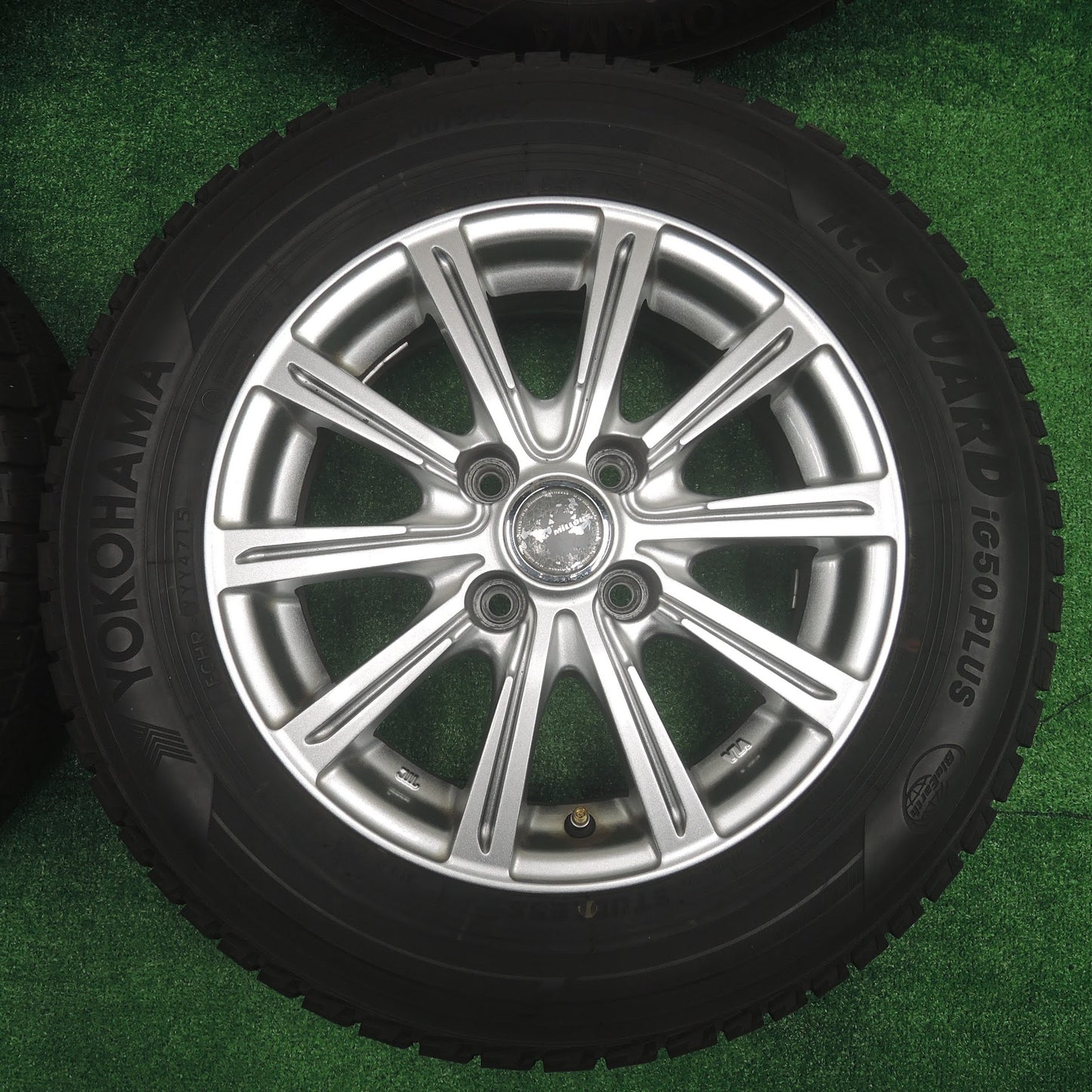 [送料無料]バリ溝！キレイ！9.5分★スタッドレス 175/70R14 ヨコハマ アイスガード iG50 プラス MiLLOUS ミルアス 14インチ PCD100/4H★3071208SYス