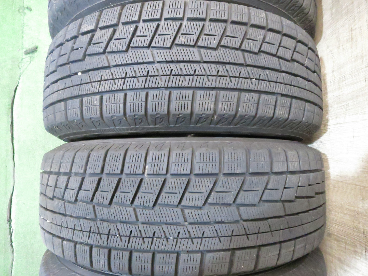[送料無料]バリ溝！21年！キレイ！9.5分★スタッドレス 215/60R16 ヨコハマ アイスガード iG60 WAREN HOT STUFF ヴァーレン 16インチ PCD114.3/5H★3021511Hス
