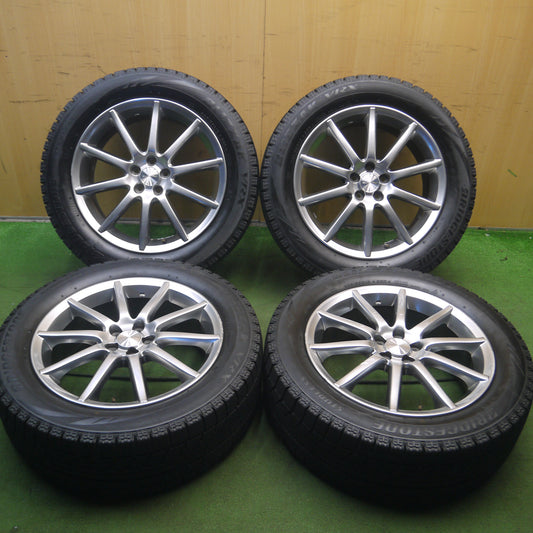 *送料無料*バリ溝！8.5分★スバル レガシィ 純正 225/55R18 スタッドレス ブリヂストン ブリザック VRX 18インチ PCD100/5H★3120402Hス