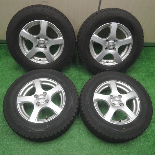 [送料無料]バリ溝！キレイ！9.5分★スタッドレス 185/70R14 ダンロップ ウインターマックス WM01 VIOLENTO ヴィオレント 14インチ PCD100/4H★3072708SYス