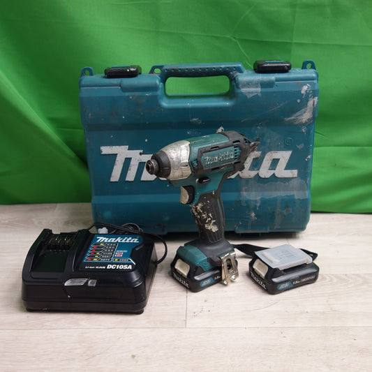 [送料無料] バッテリ2個付き☆makita マキタ 充電式インパクトドライバ TD110DSHX 10.8V 1.5Ah バッテリ BL1015 DIY 電動 工具☆