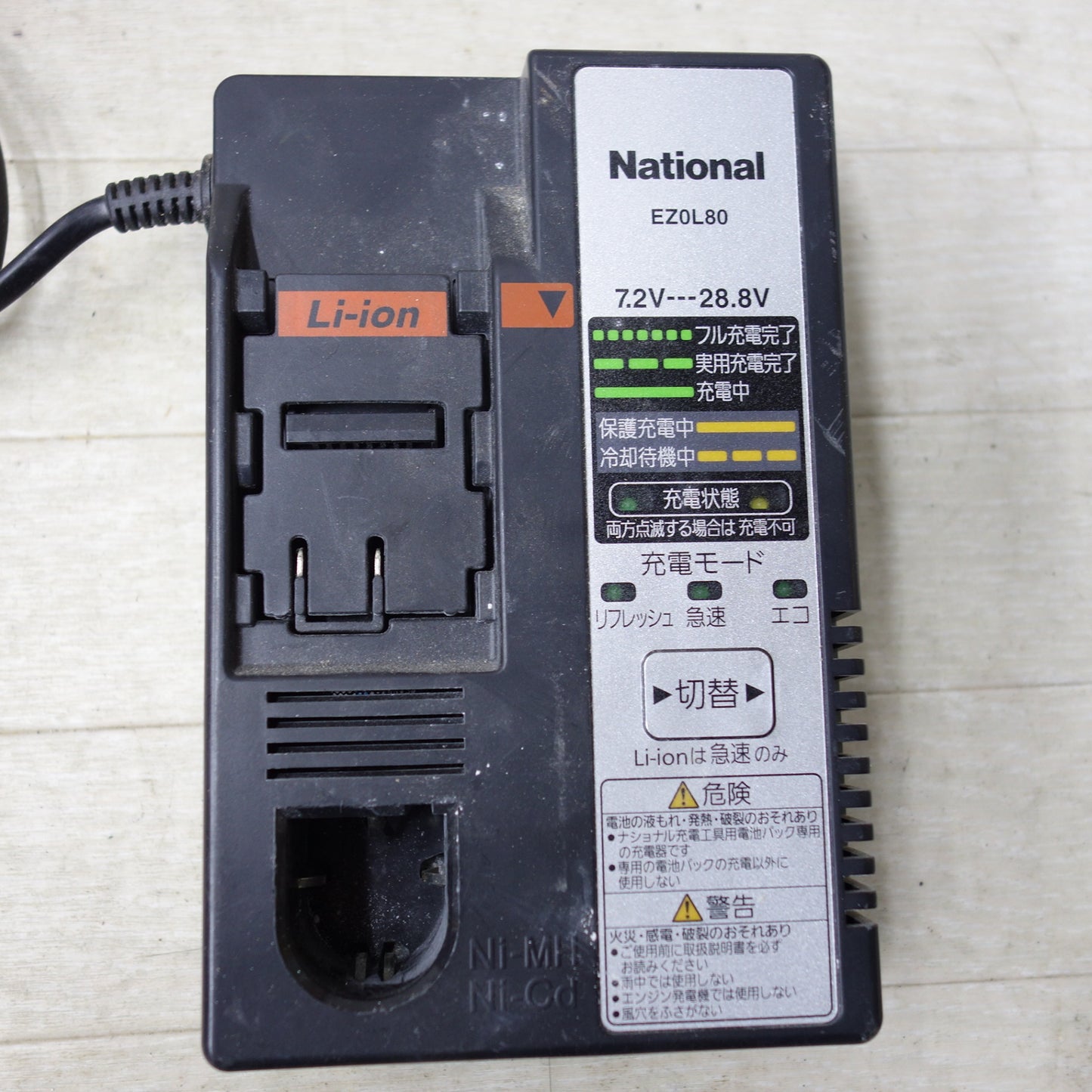 [送料無料] ◆National 松下電工 全ネジカッター EZ3560 バッテリー2個 充電器付き ねじ切断機 電動工具◆