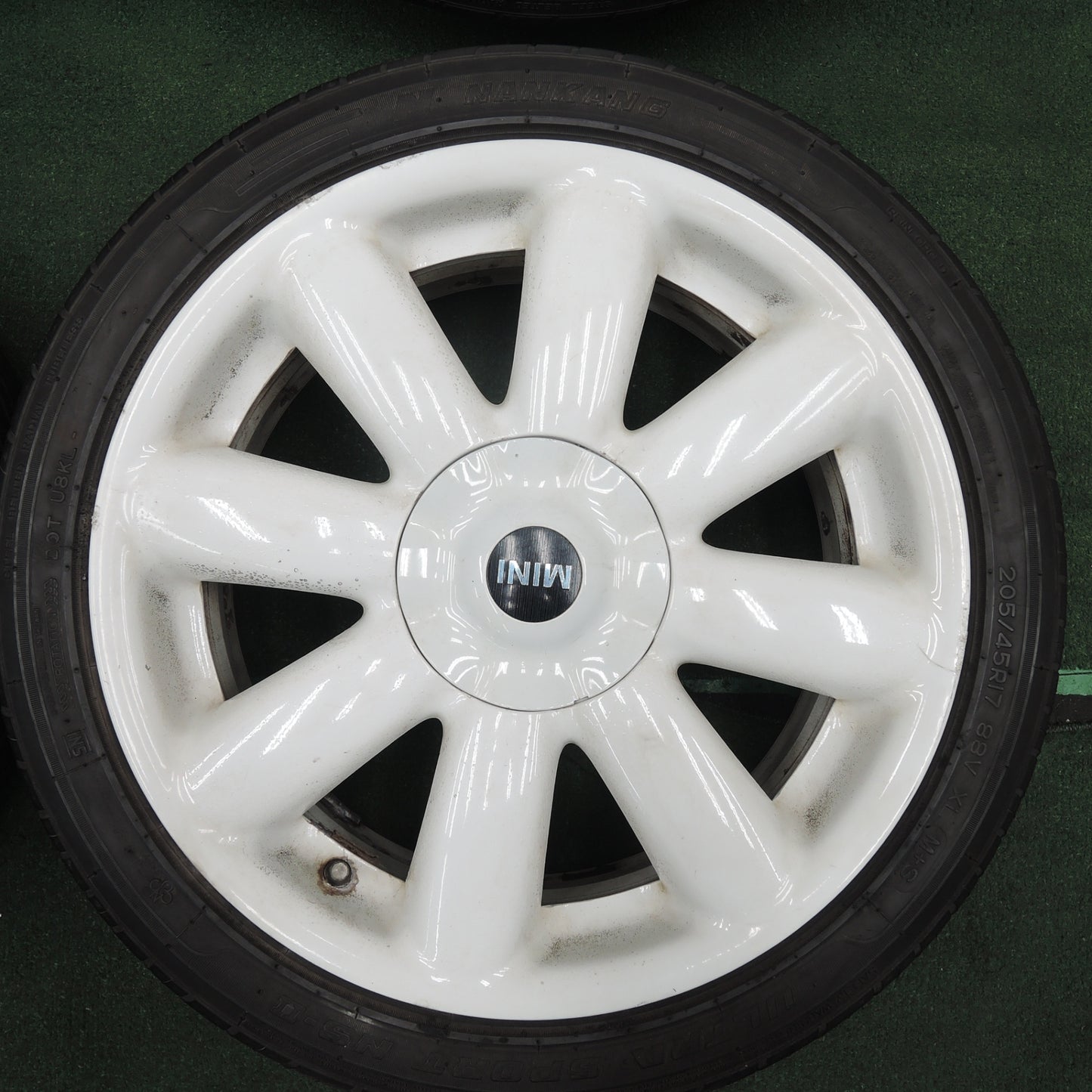 *送料無料* バリ溝！8.5分★MINI ミニ クーパーS 純正 205/45R17 ナンカン ウルトラスポーツ NS-2 17インチ PCD100/4H★4030108TNノ