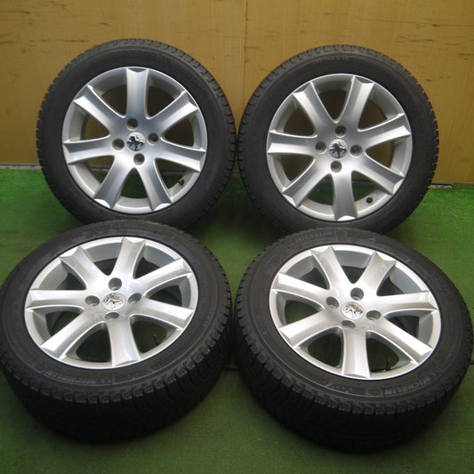 *送料無料* バリ溝!9分★プジョー 207 純正 195/55R16 スタッドレス ミシュラン X-ICE XI3 16インチ PCD108/4H★4020706Hス