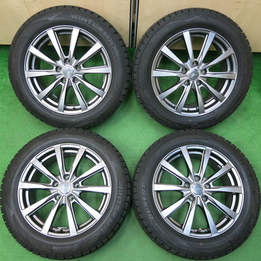 *送料無料*超バリ溝!22年!キレイ!ほぼ10分★スタッドレス 215/55R17 ダンロップ ウインターマックス WM02 GRASS グラス 17インチ PCD114.3/5H★4012908イス
