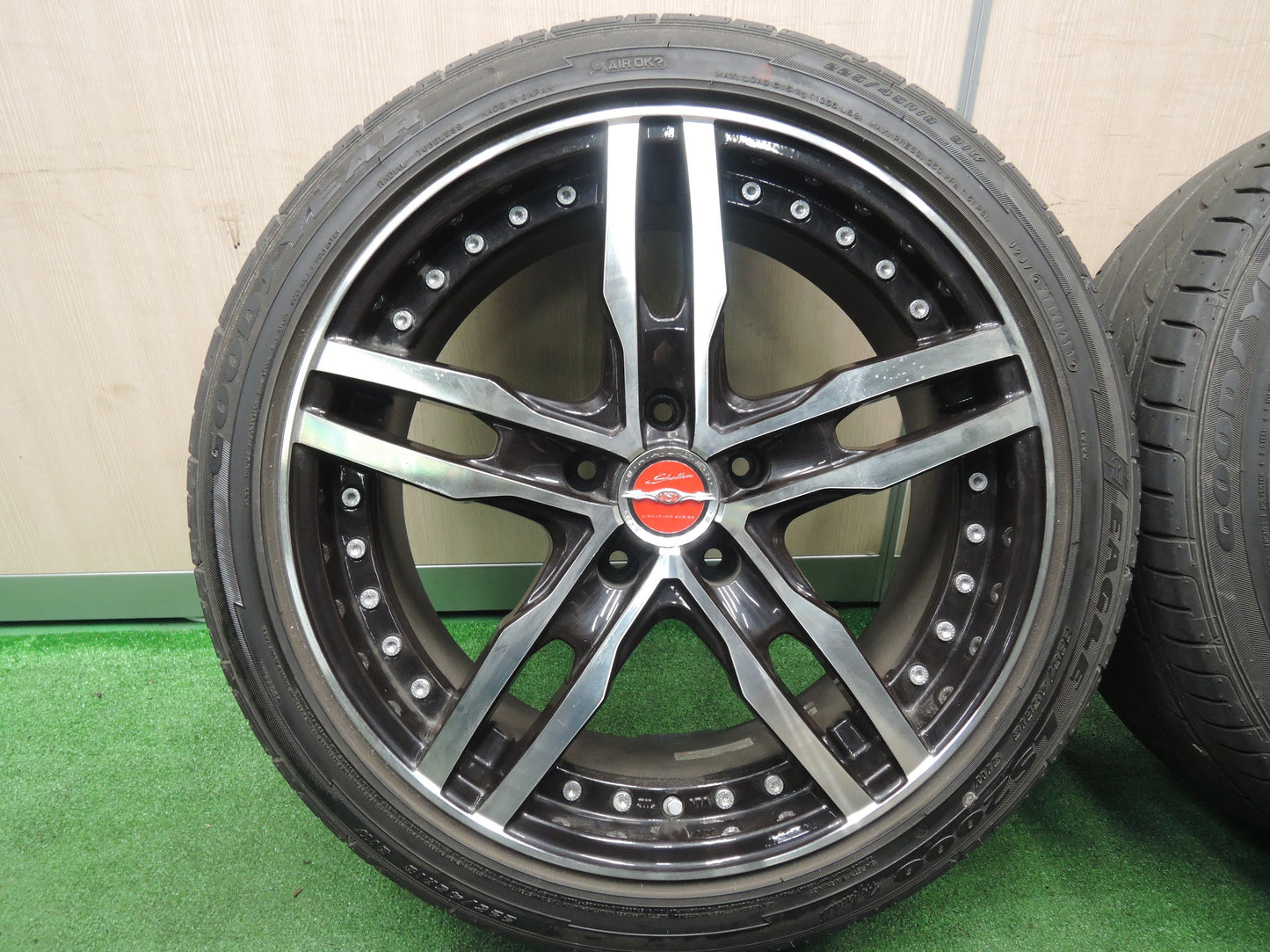 [送料無料]4本価格★SHALLEN XF-55 MONOBLOCK 共豊 225/45R18 グッドイヤー イーグル LS2000 hybridⅡ シャレン モノブロック 18インチ PCD114.3/5H★★3102706HAノ