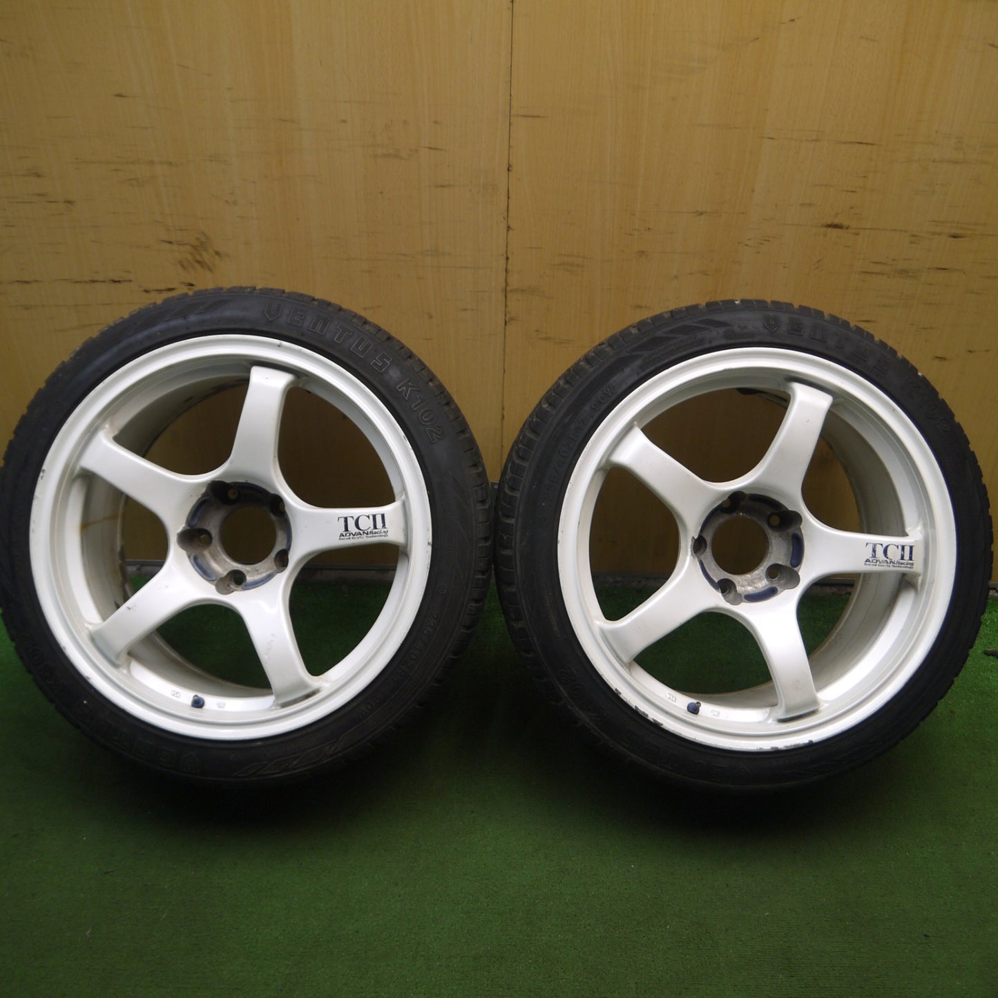 *送料無料* 2本価格★TCⅡ ADVAN Racing 235/40R17 VENTUS K102 アドバンレーシング 17インチ PCD114.3/5H★4030610Hノ