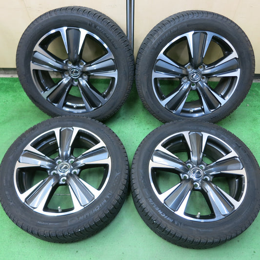 [送料無料]センサー付！バリ溝！19年！綺麗！8.5分★レクサス UX250h Ver-L 純正 225/50R18 スタッドレス ミシュラン XI3 18インチ PCD114.3/5H★3073101ヒス