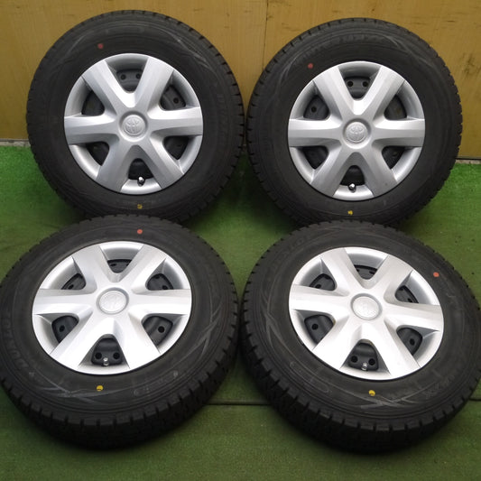 *送料無料*バリ溝！8.5分★トヨタ 純正 スチール パッソ ヴィッツ 等 155/80R13 スタッドレス ダンロップ ウインターマックス WM01 PCD100/4H★4013102Hス