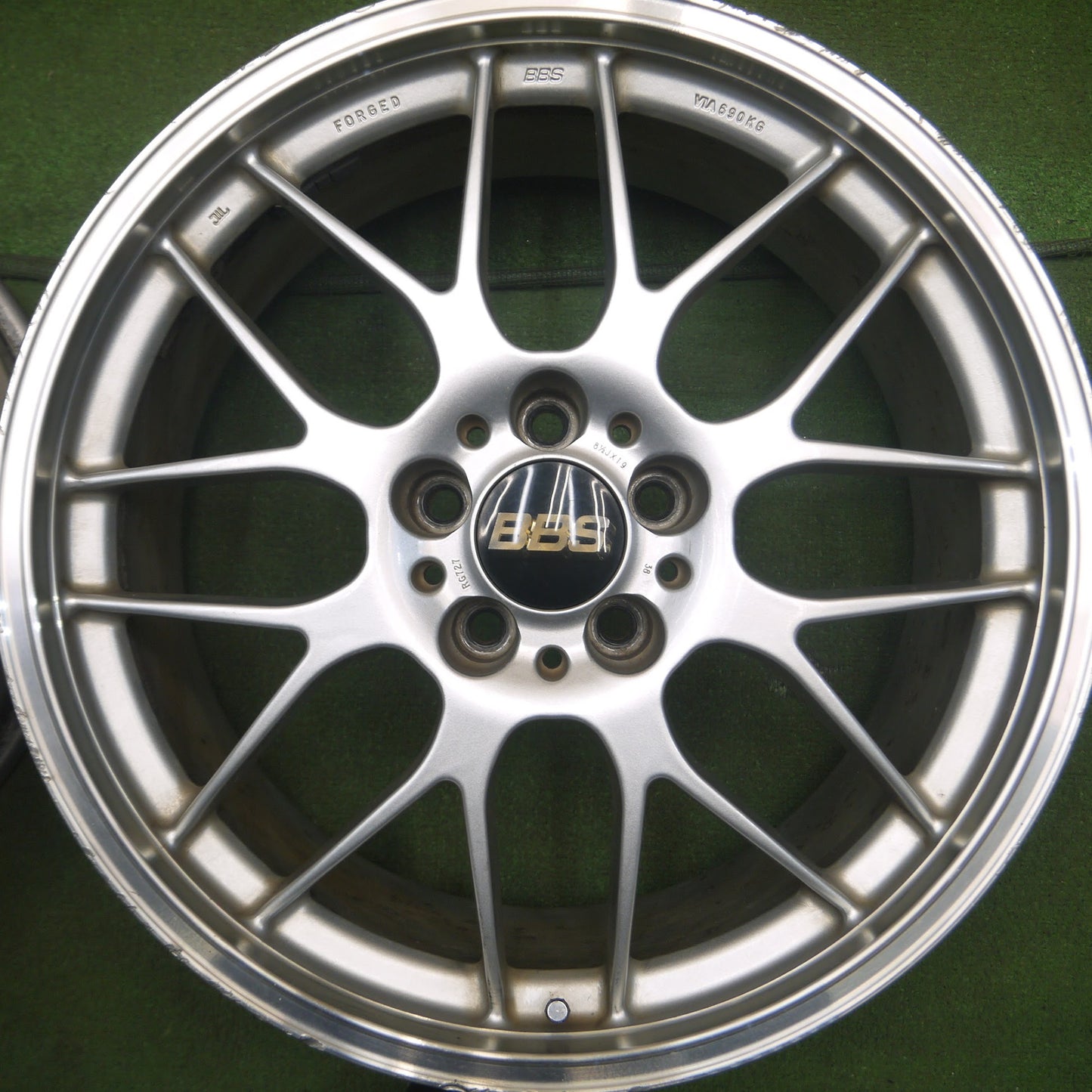 [送料無料]4本価格★BBS RG730 / RG727 鍛造 ホイール 19インチ 19×8.5J 19×10J PCD114.3/5H★3101303Hホ