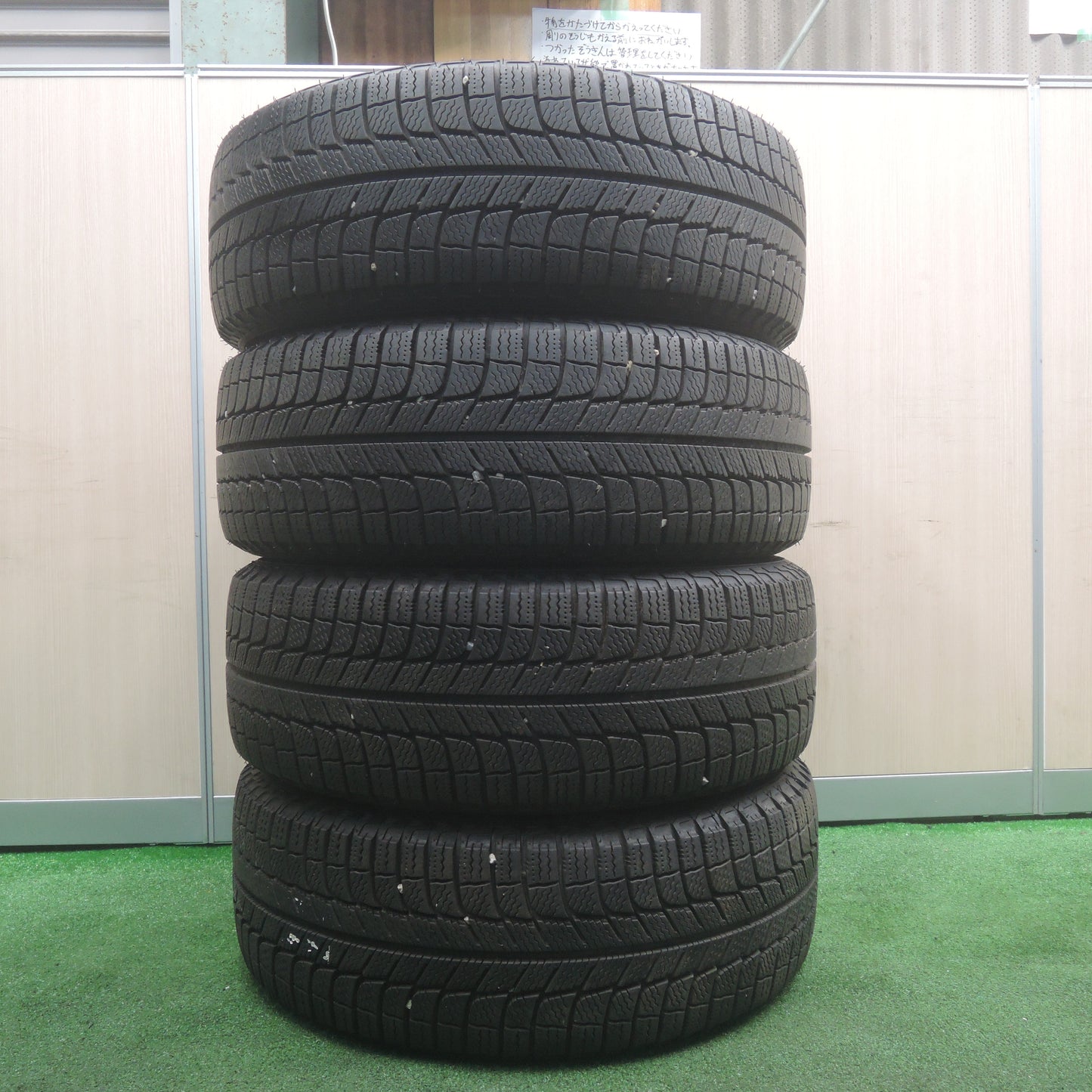 *送料無料*バリ溝！9.5分★ホンダ FD3 シビック 純正 205/55R16 スタッドレス ミシュラン X-ICE XI3 16インチ PCD114.3/5H★3110901NJス