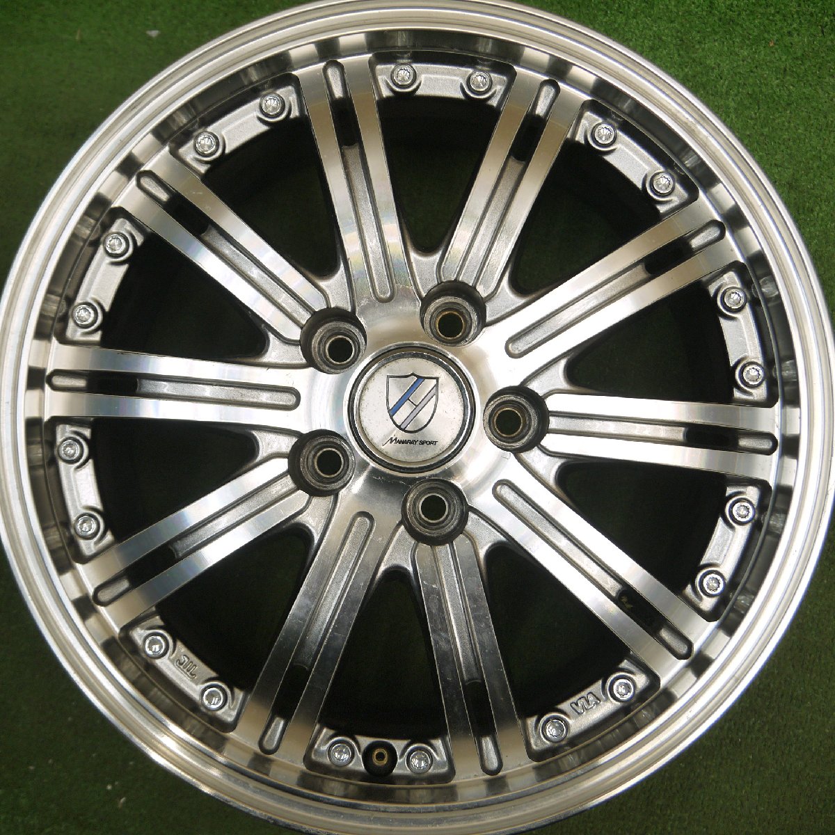 [送料無料]4本価格★MANARAY SPORT ホイール 15インチ 15×6J マナレイスポーツ PCD100/5H★3110605Hホ