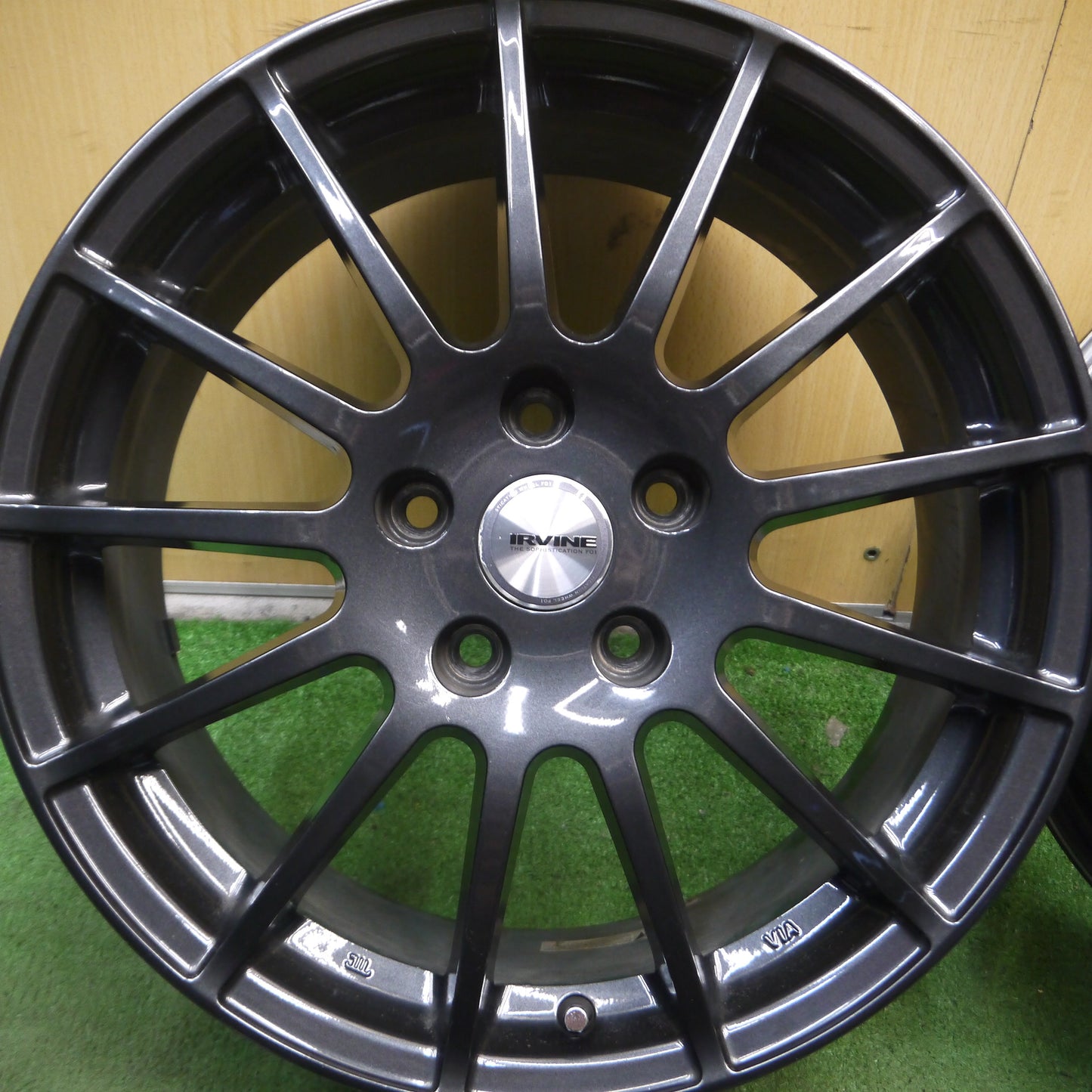 *送料無料*キレイ★ベンツ 等 IRVINE アーヴィン 17インチ ホイール 17×7J PCD112/5H★4011911Hホ