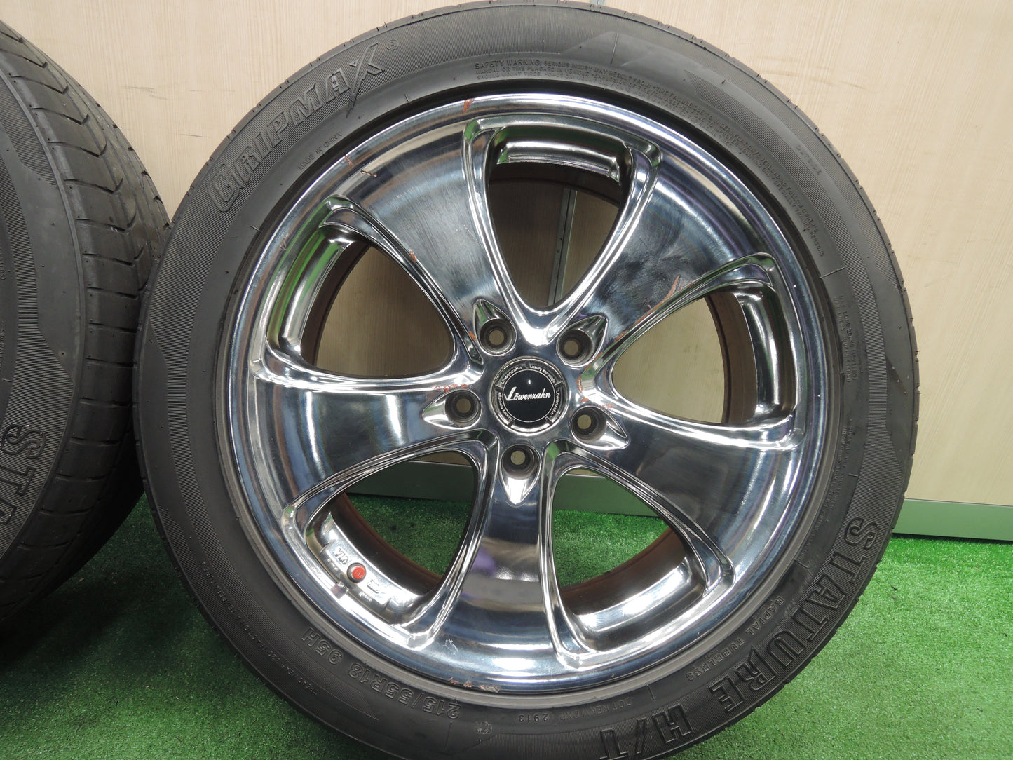 *送料無料*4本価格★Lowenzahn レーベンツァーン 215/55R18 GRIPMAX STATURE H/T 18インチ PCD114.3/5H★3111122HAノ