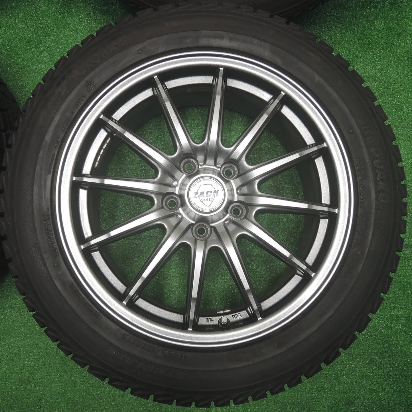 [送料無料]バリ溝！キレイ！9.5分★スタッドレス 215/55R17 ヨコハマ アイスガード iG30 ZACK JP-812 MONZA ザック モンツァ 17インチ PCD114.3/5H★3080909SYス