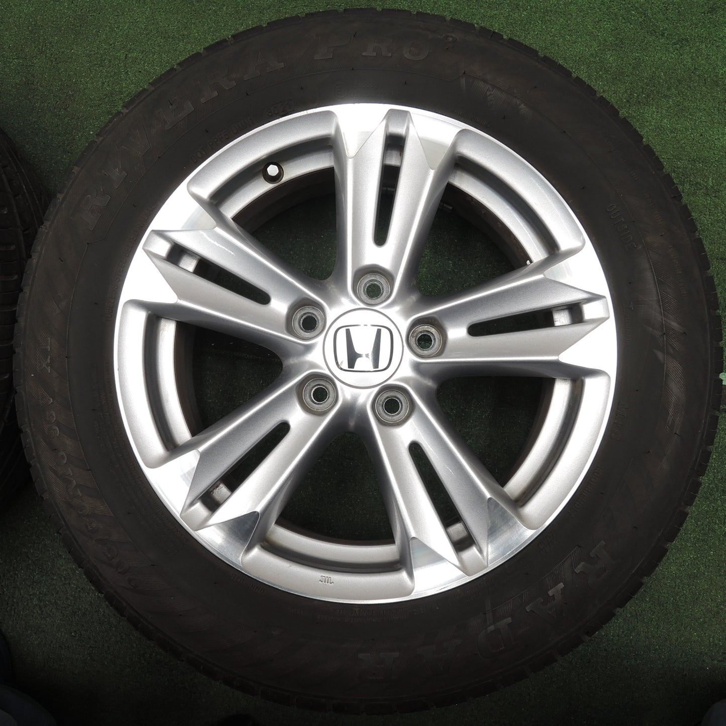 *送料無料* バリ溝！21年！キレイ！8.5分★ホンダ CR-Z 純正 205/60R16 レーダー RIVERA PRO 16インチ PCD114.3/5H CRZ★4022906NJノ