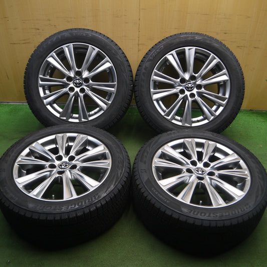 *送料無料*バリ溝!21年!キレイ!9.5分★トヨタ 30系 アルファード ヴェルファイア 純正 235/50R18 スタッドレス ブリヂストン ブリザック VRX2 PCD114.3/5H★4013111Hス