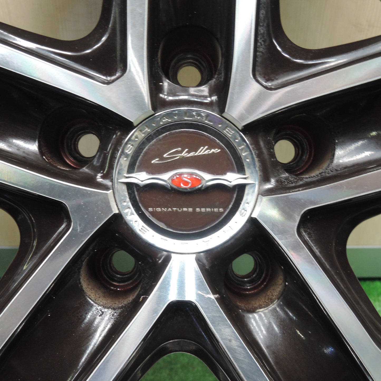*送料無料*バリ溝！22年！9.5分★Shallen XF-55 AME 245/35R20 BFグッドリッチ g-Force Comp-2 シャレン PCD114.3/5H★3111402NJノ