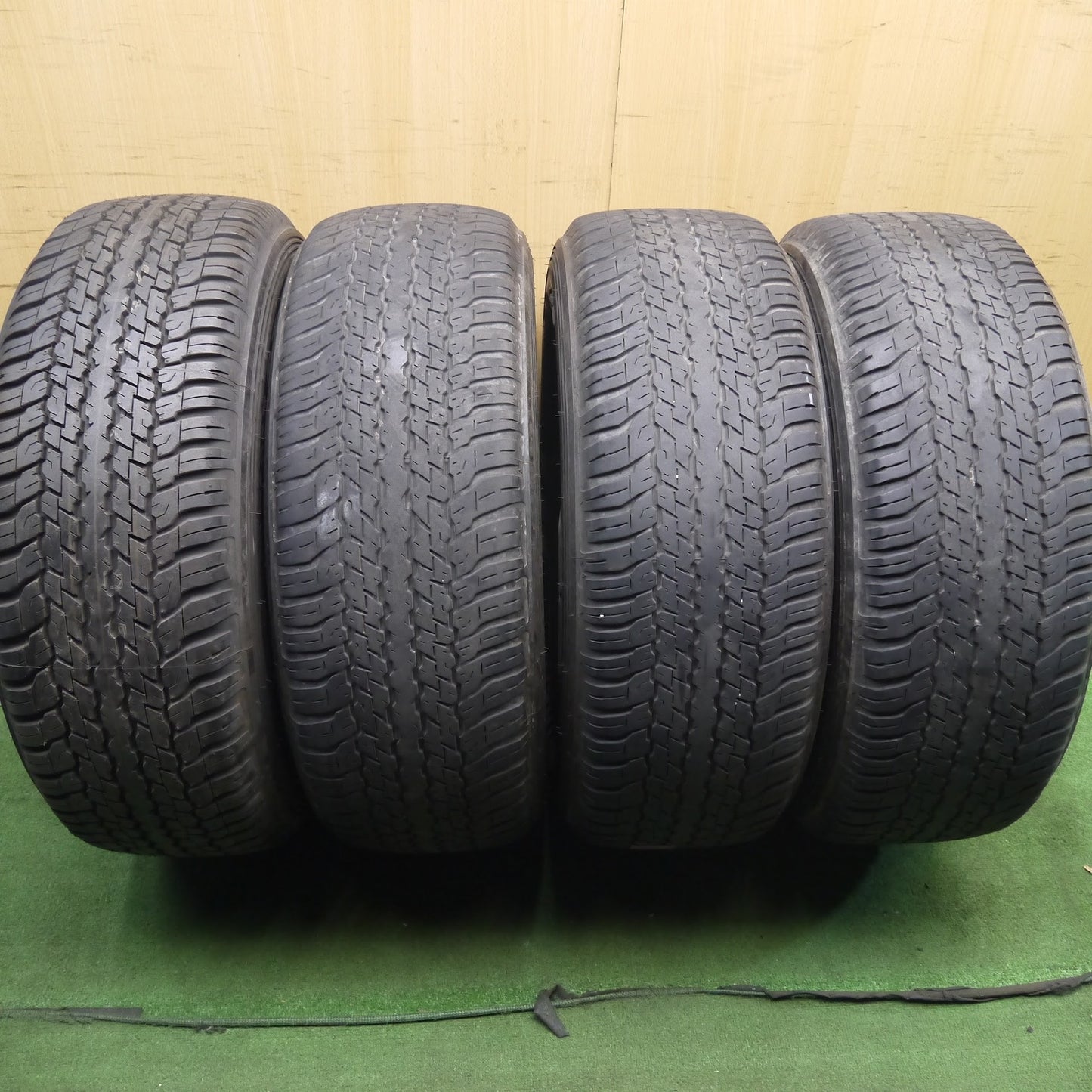 [送料無料]綺麗！4本価格★トヨタ ハイラックス サーフ 純正 265/60R18 ホワイトレター ダンロップ グラントレック AT25 PT PCD139.7/6H★3051001アノ