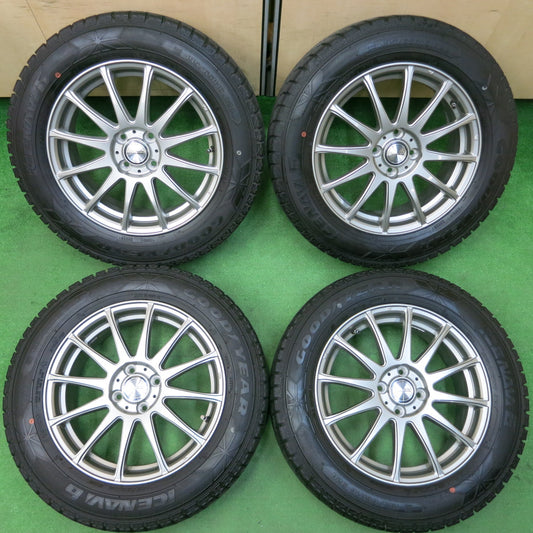 *送料無料*バリ溝!キレイ!9.5分★スタッドレス 195/65R16 グッドイヤー アイスナビ6 ravrion LUMIERE ラブリオン 16インチ PCD100/4H★4010809イス