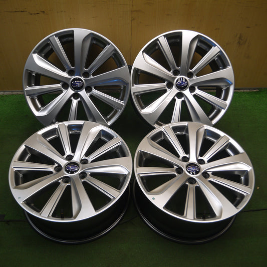 *送料無料*キレイ★スバル B4 レガシィ 純正 ホイール 18インチ 18×7.5J PCD114.3/5H★3112904Hホ