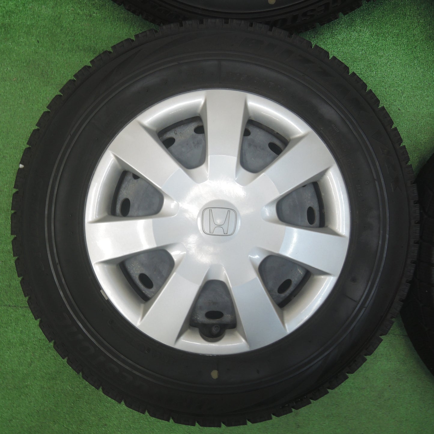 [送料無料] キレイ★ホンダ N-BOX 純正 145/80R13 スタッドレス ブリヂストン ブリザック VRX PCD100/4H★4010906SYス