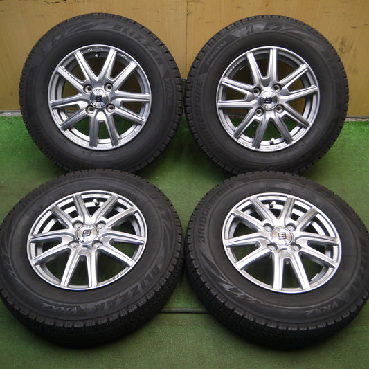 *送料無料*バリ溝!21年!キレイ!8.5分★スタッドレス 155/80R13 ブリヂストン ブリザック VRX2 SEIN ザイン 13インチ PCD100/4H★3122713Hス