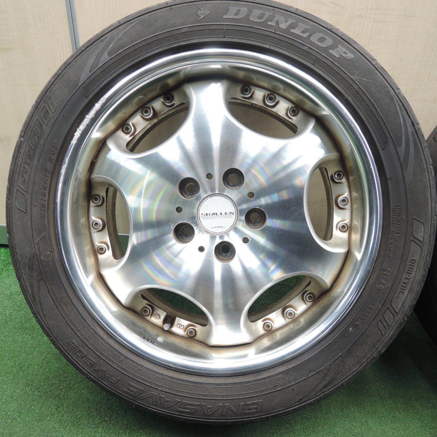 *送料無料* 4本価格★SHALLEN AME 215/55R17 ダンロップ エナセーブ RV503 シャレン 17インチ PCD114.3/5H★4030510TNノ
