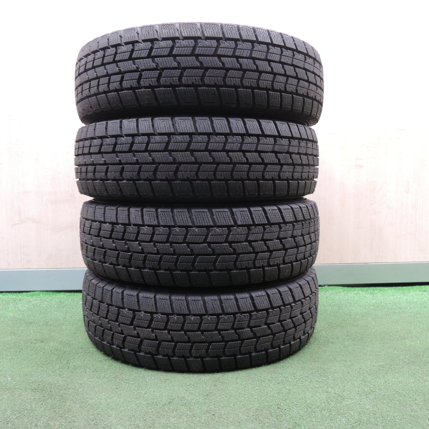 *送料無料* 超バリ溝！23年！ほぼ10分★ホンダ ライフ 純正 155/65R13 スタッドレス グッドイヤー アイスナビ7 13インチ PCD100/4H★4021609NJス