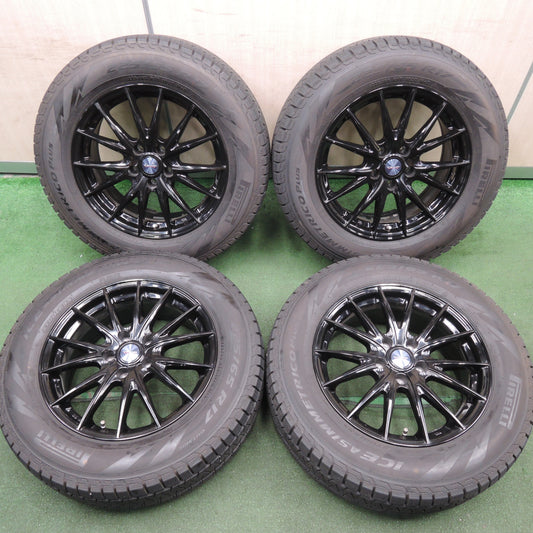 *送料無料* バリ溝!21年!綺麗!9.5分以上★スタッドレス 225/65R17 ピレリ アイスアシンメトリコ プラス VELVA SPORTZ ヴェルヴァ PCD114.3/5H★4030205HAス