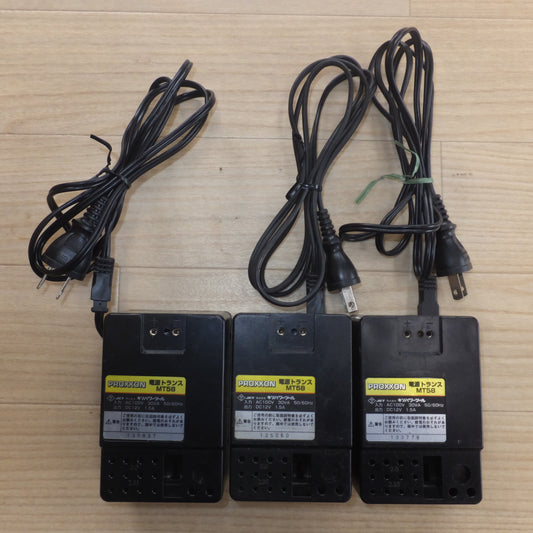 [送料無料] ジャンク 現状品★キソパワーツール PROXXON 電源トランス MT58　3点 セット　入力 AC100V 30VA 50/60Hz　出力 DC12V 1.5A★