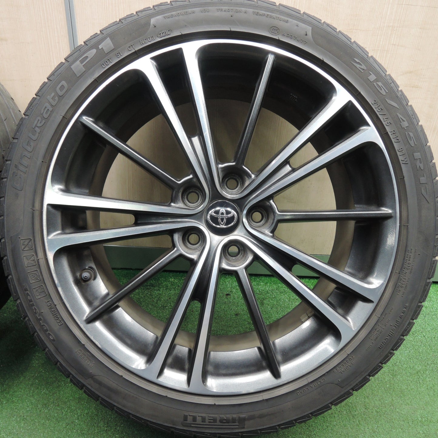 *送料無料* 4本価格★トヨタ 86 スバル BRZ 純正 215/45R17 ピレリ Cinturato P1 17インチ PCD100/5H★4022308HAノ
